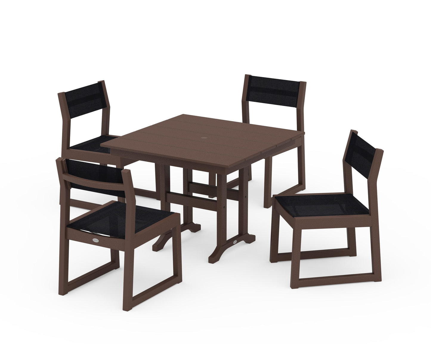 EDGE Sling Side Chair 5-Piece Farmhouse Dining Set