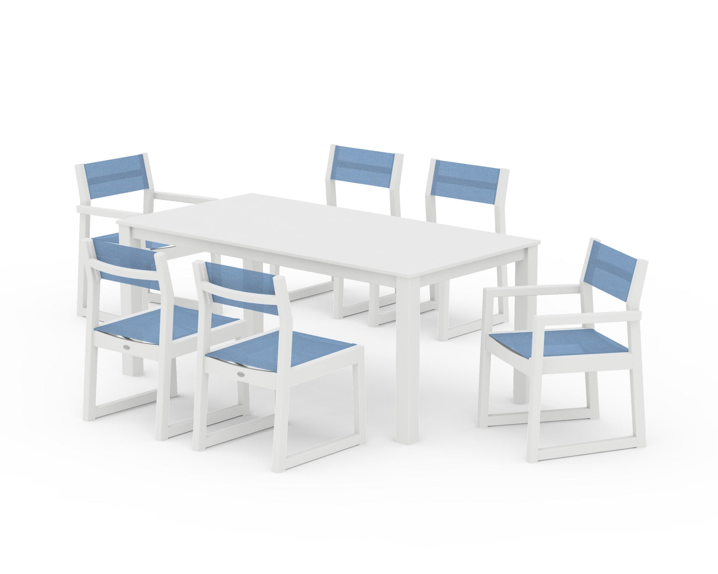EDGE Sling 7-Piece Parsons Dining Set