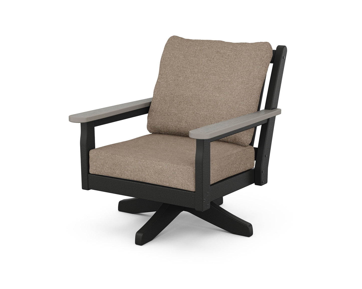 Chippendale Deep Seating Swivel Chair