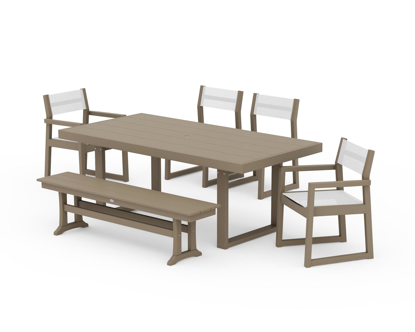 EDGE Sling 6-Piece Dining Set with Bench
