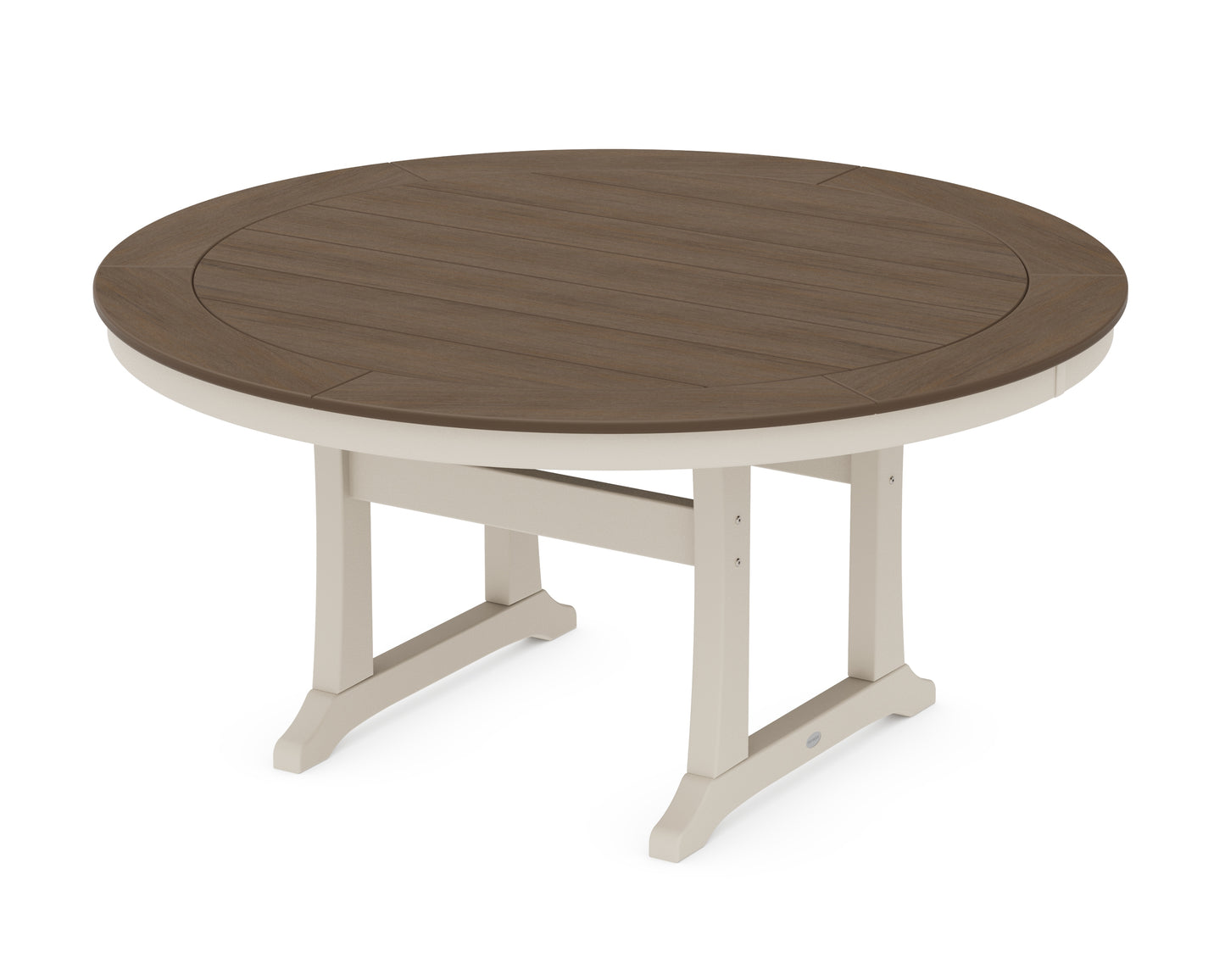 Nautical Trestle 60" Round Dining Table