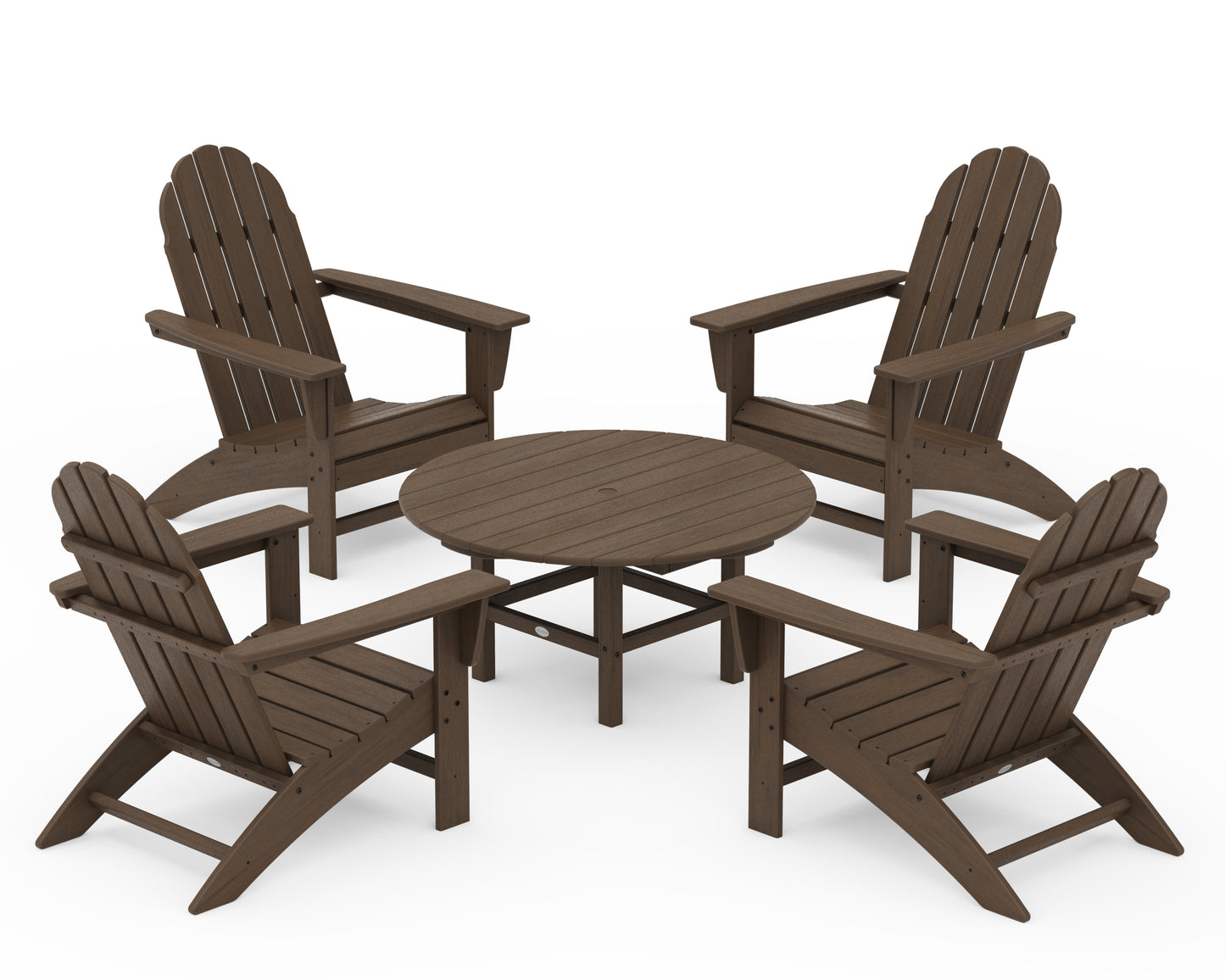 Vineyard 5-Piece Adirondack Chair Conversation Set