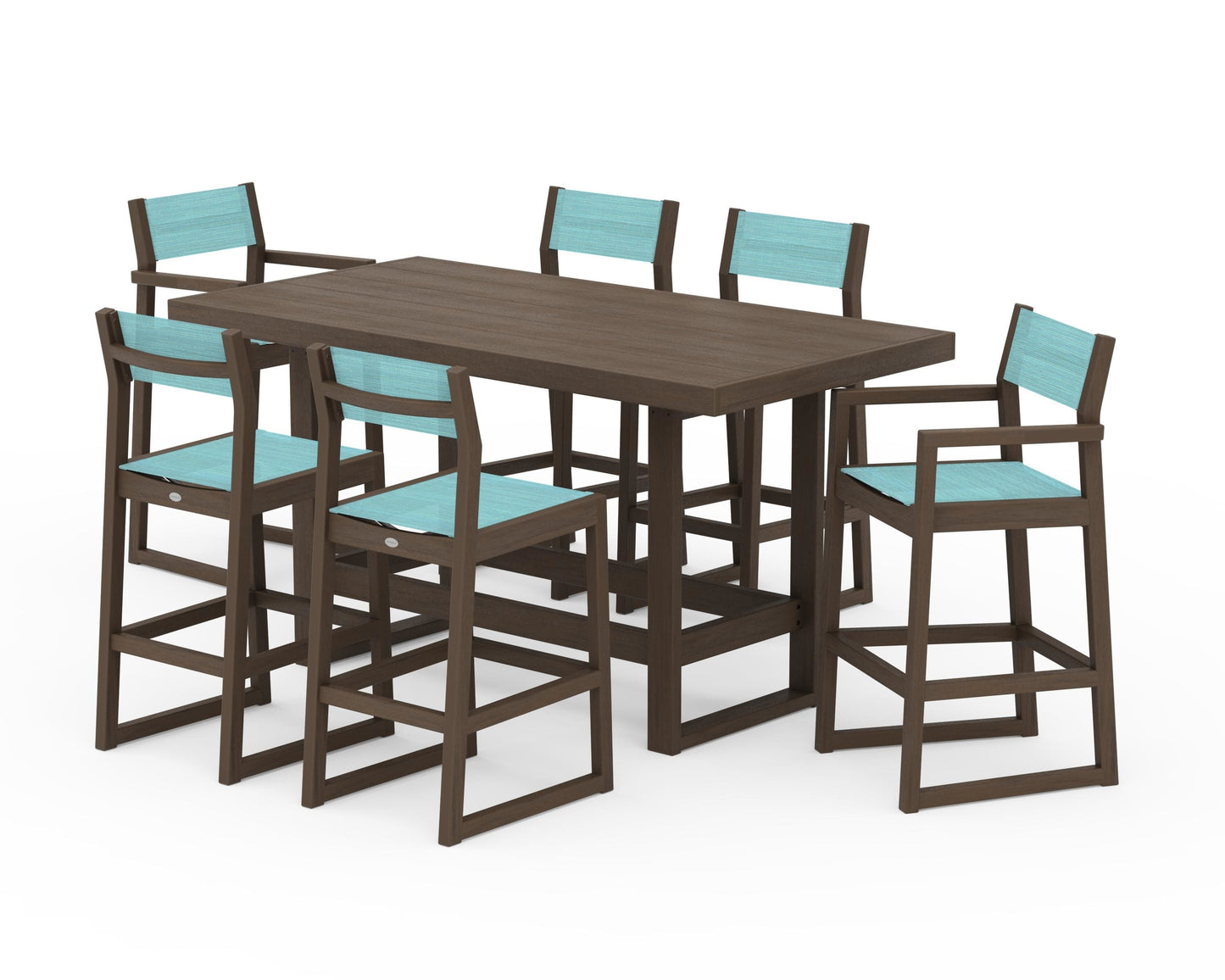 EDGE Sling 7-Piece Bar Table Set
