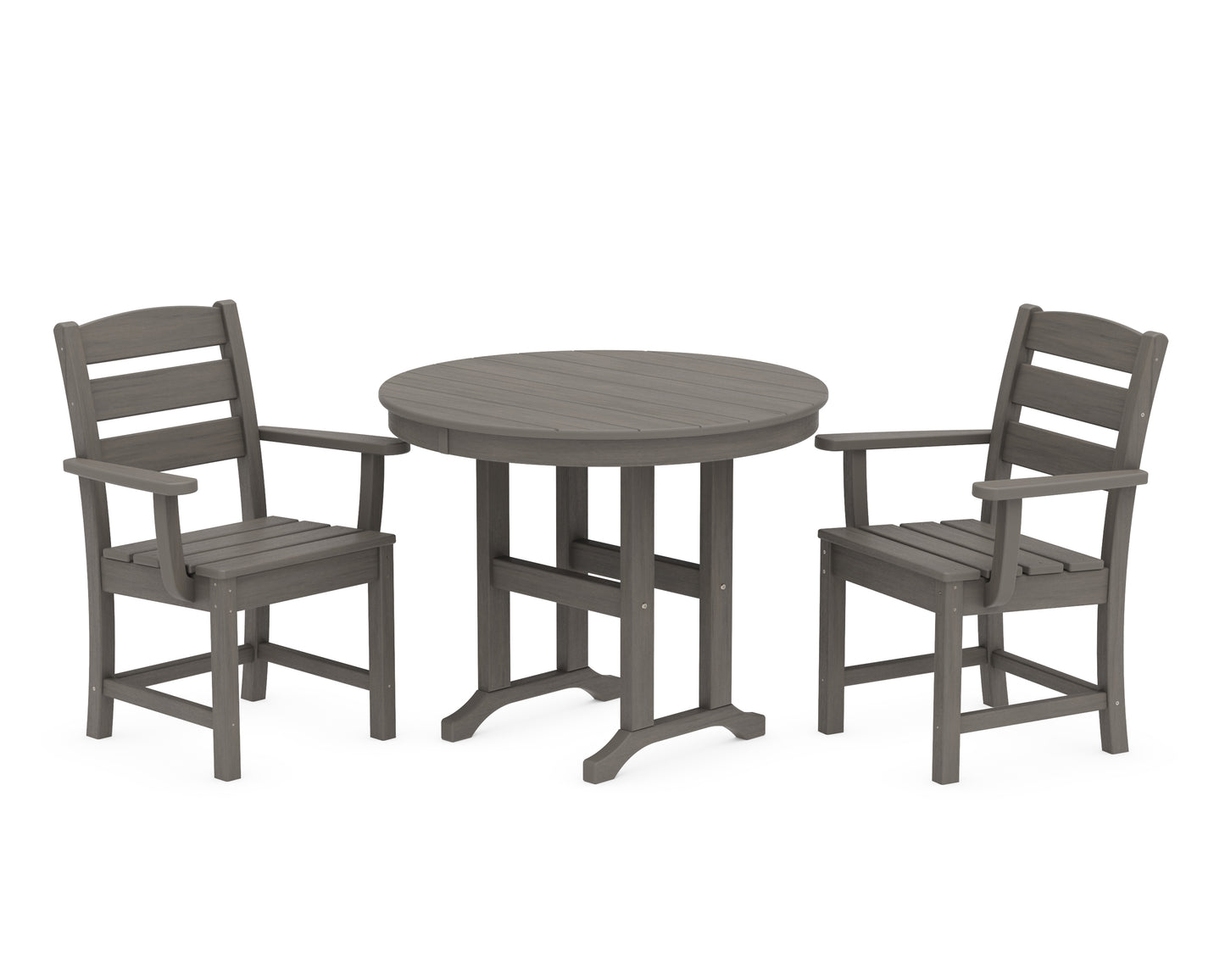 Lakeside 3-Piece Round Dining Set