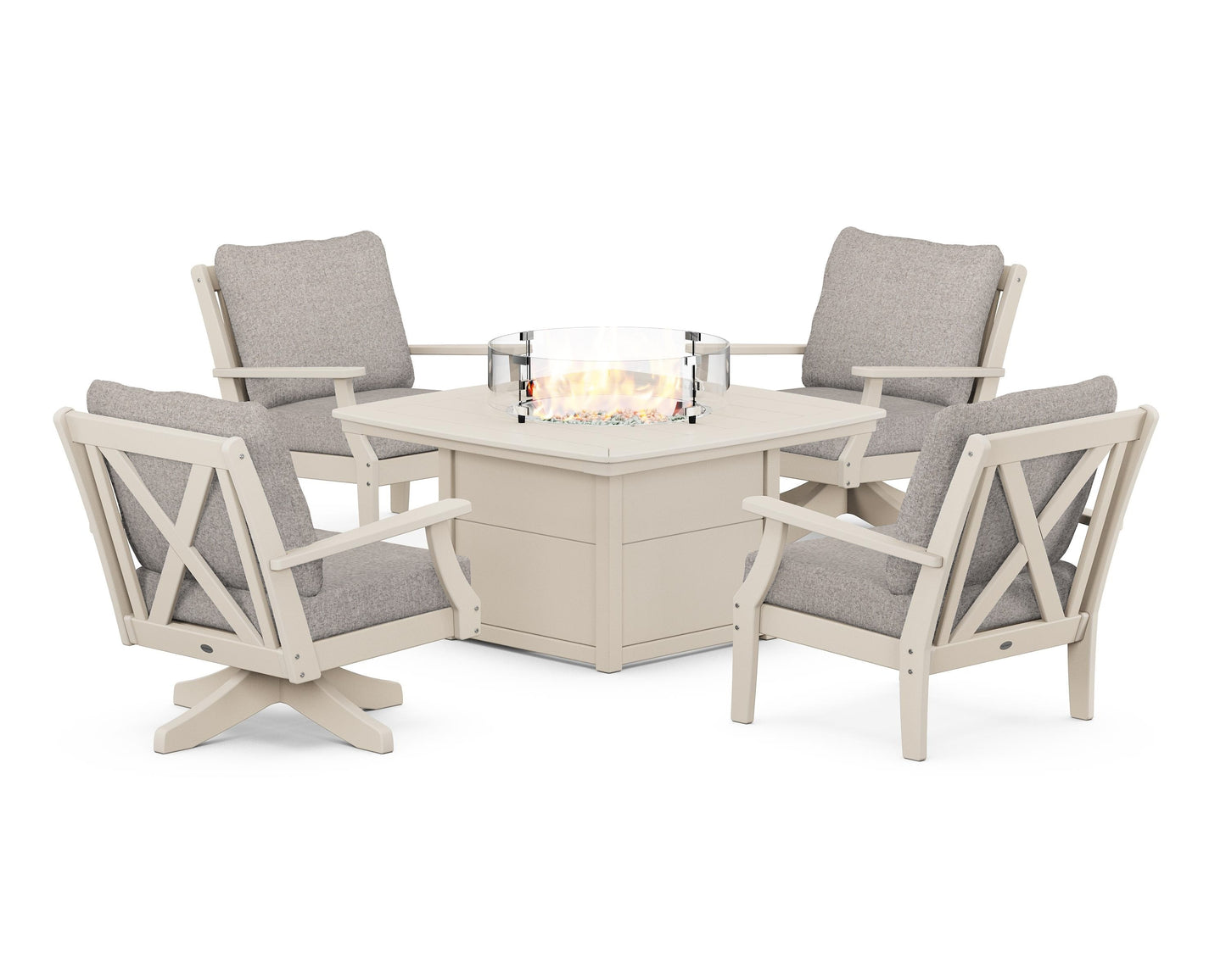 Braxton 5-Piece Deep Seating Set with Fire Table