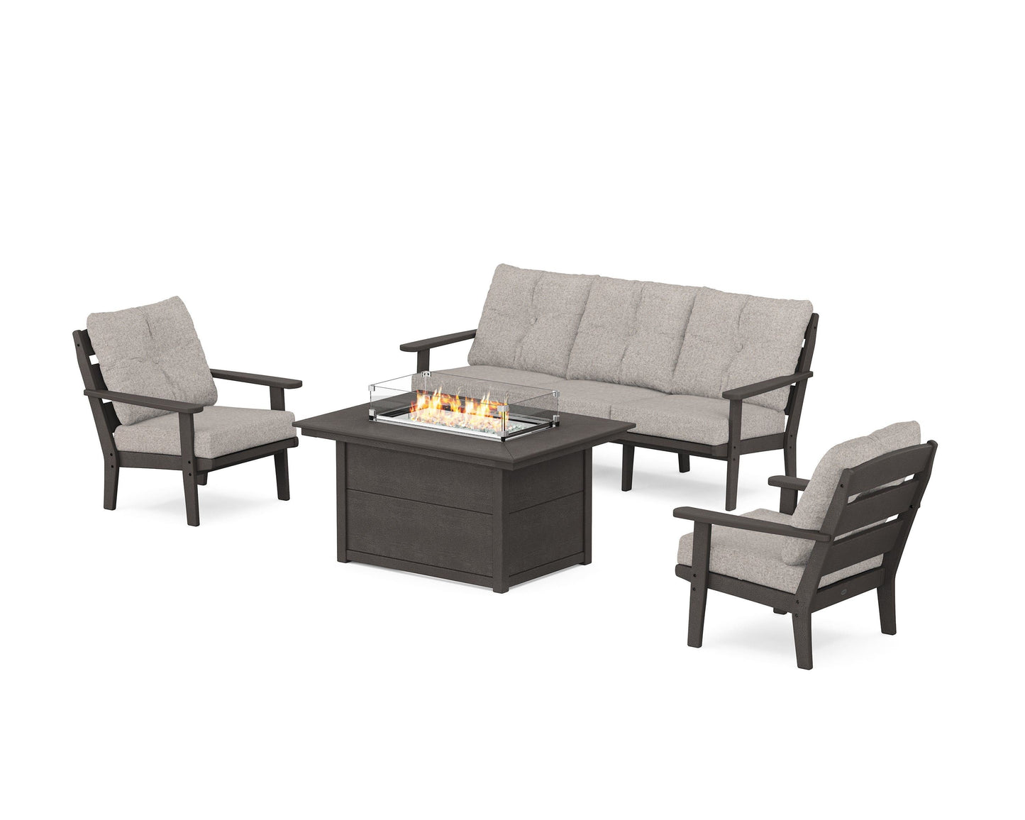 Lakeside Deep Seating Fire Pit Table Set