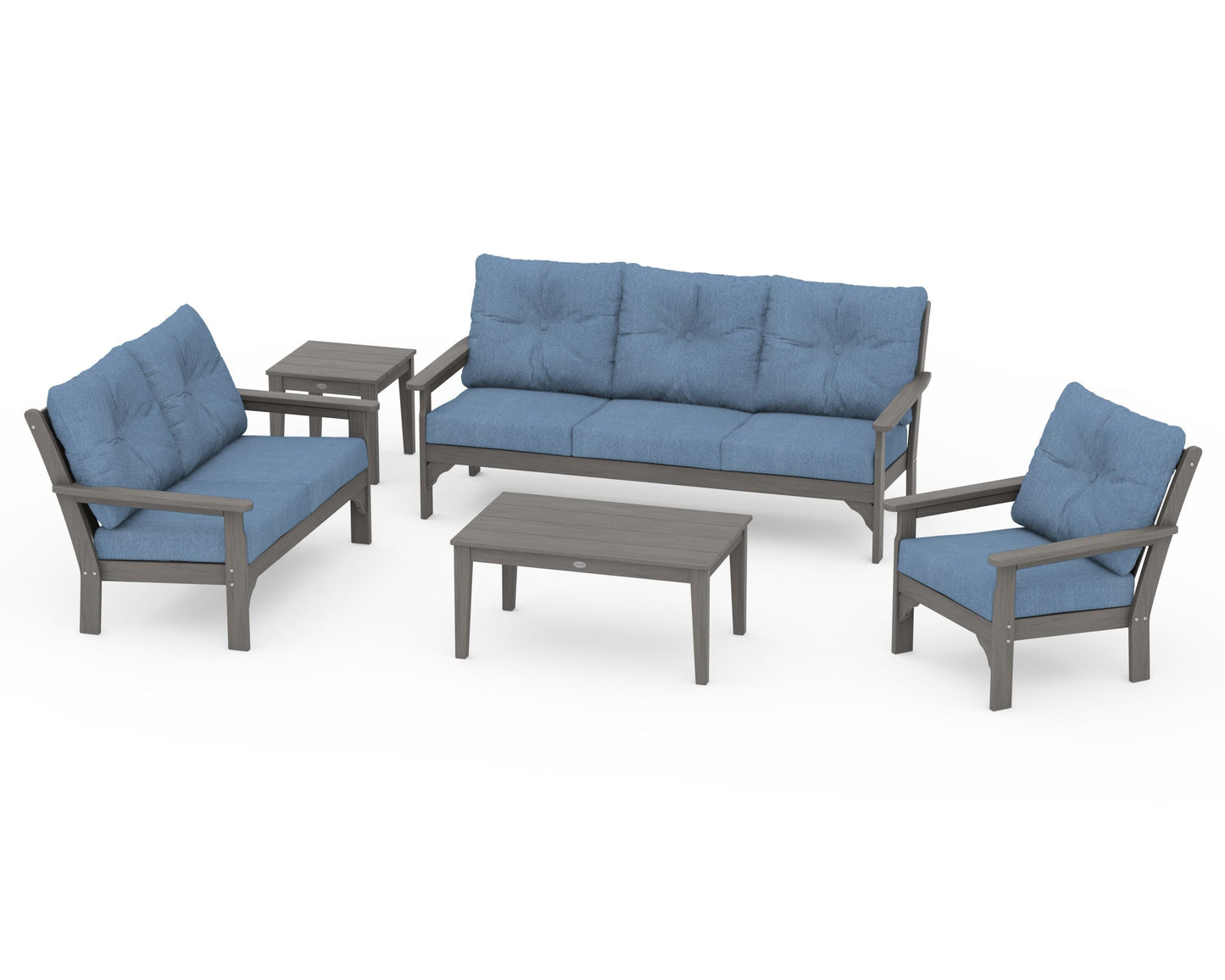 Vineyard 5 Piece Deep Seating Set