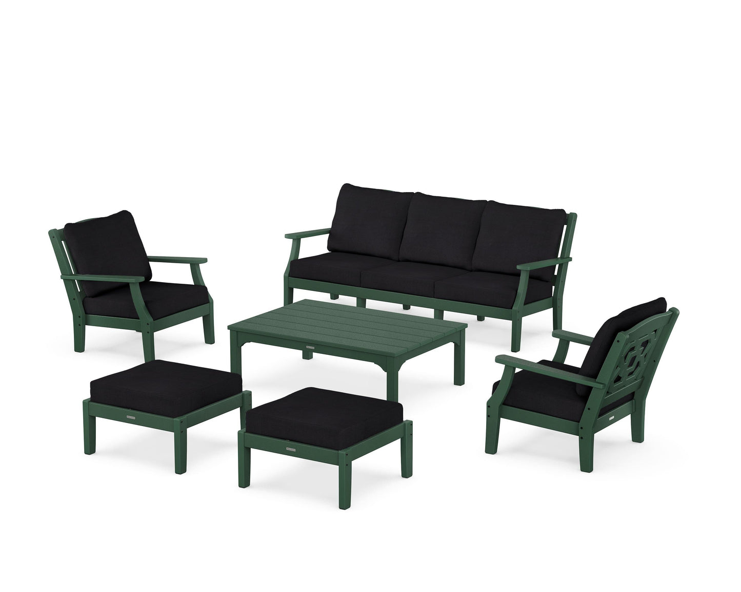 Chinoiserie 6-Piece Lounge Sofa Set