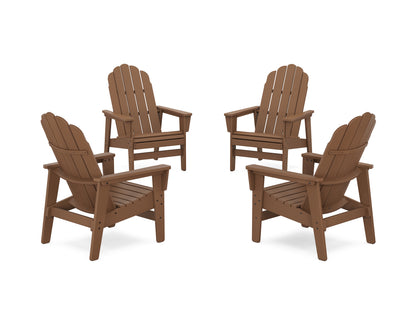 4-Piece Vineyard Grand Upright Adirondack Chair Conversation Set