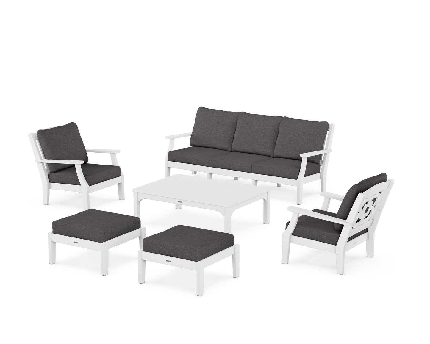 Chinoiserie 6-Piece Lounge Sofa Set