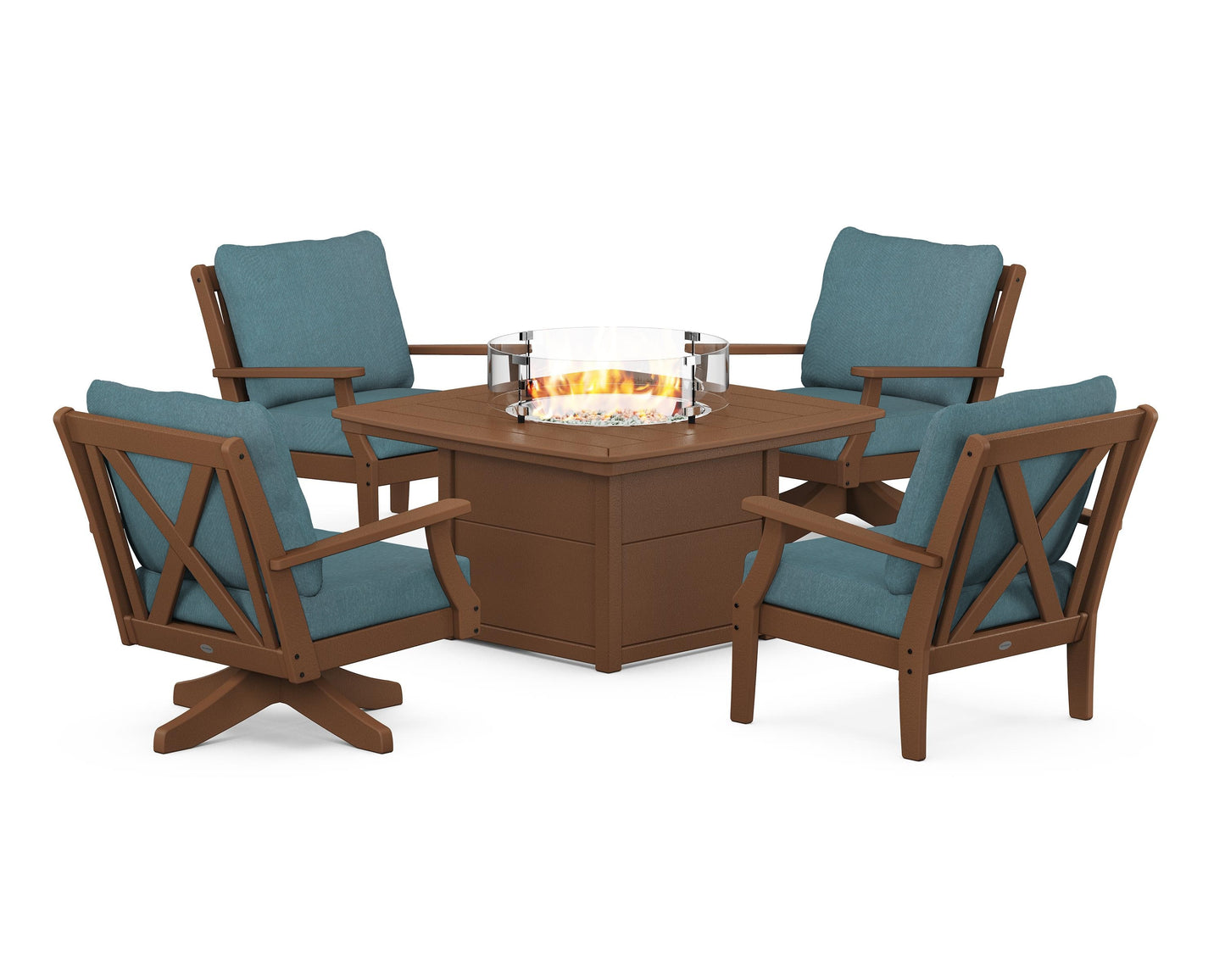 Braxton 5-Piece Deep Seating Set with Fire Table