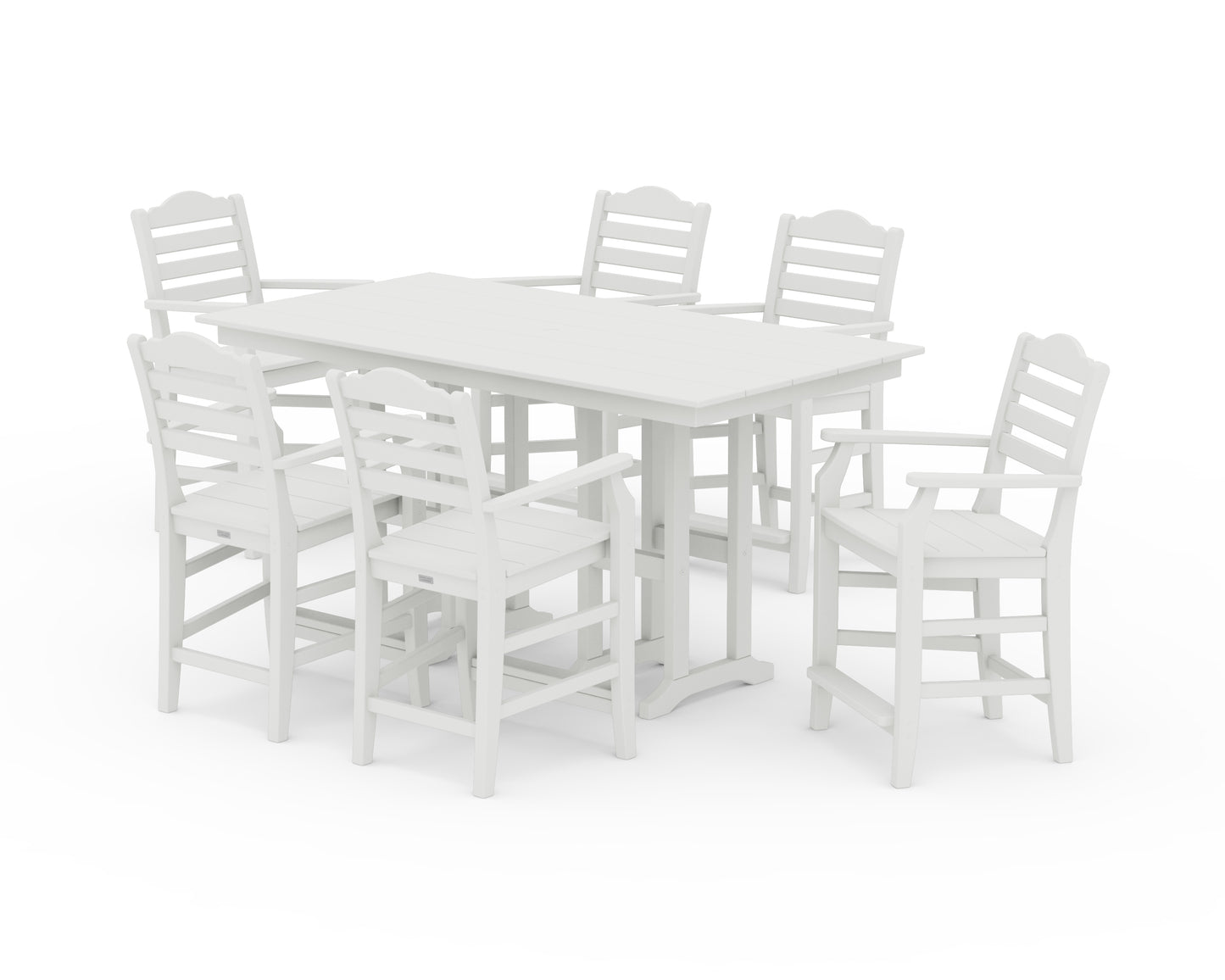 Savannah Arm Chair 7-Piece Farmhouse Counter Set