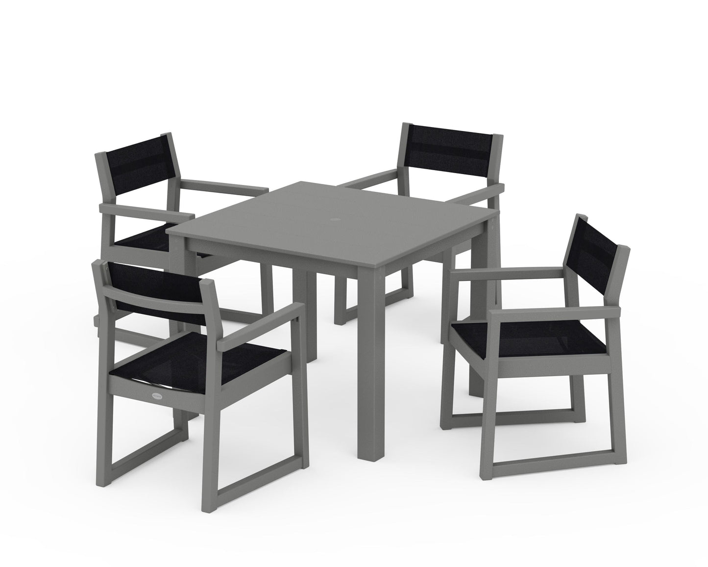 EDGE Sling Arm Chair 5-Piece Parsons Dining Set
