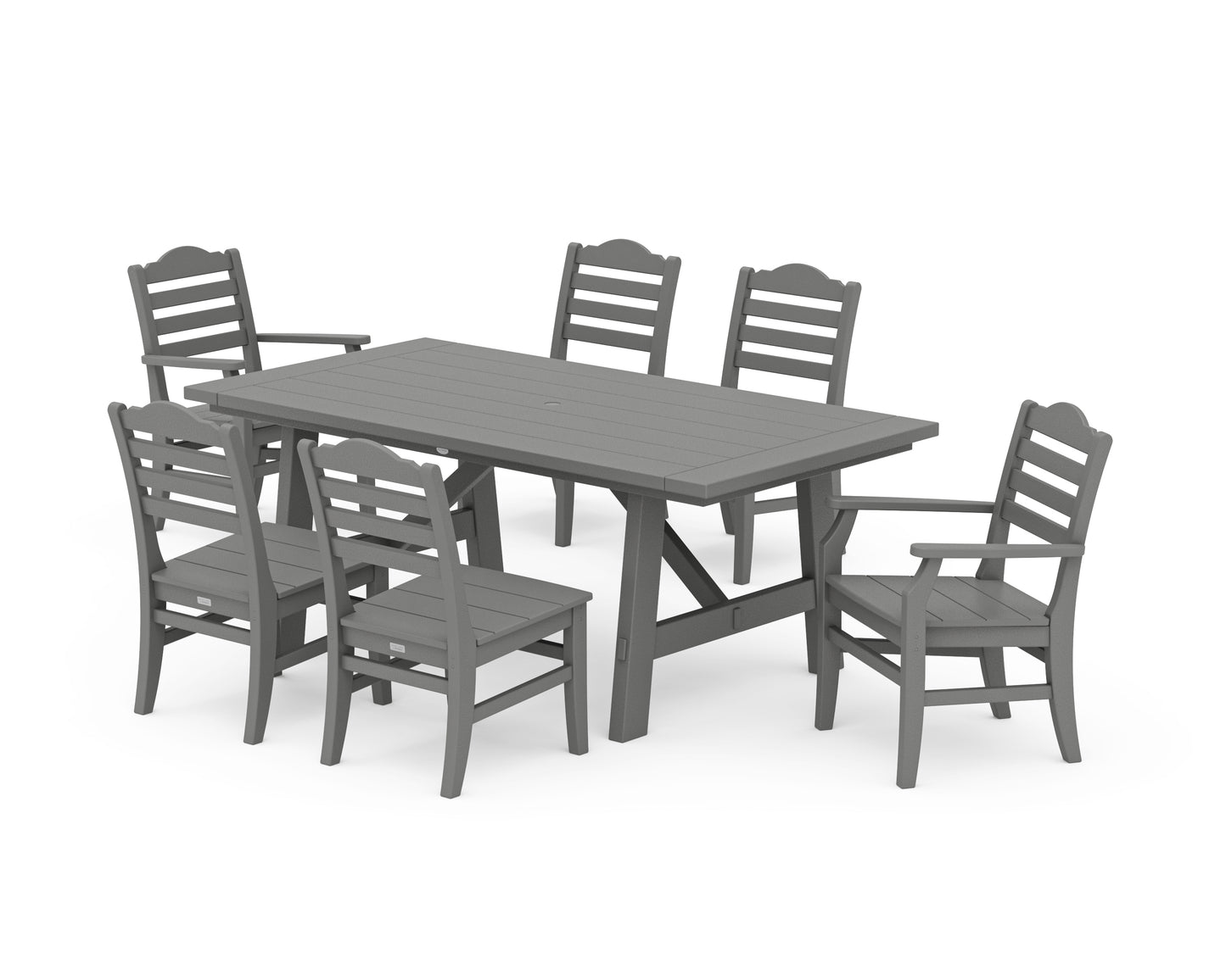 Savannah 7-Piece Rustic Farmhouse Dining Set