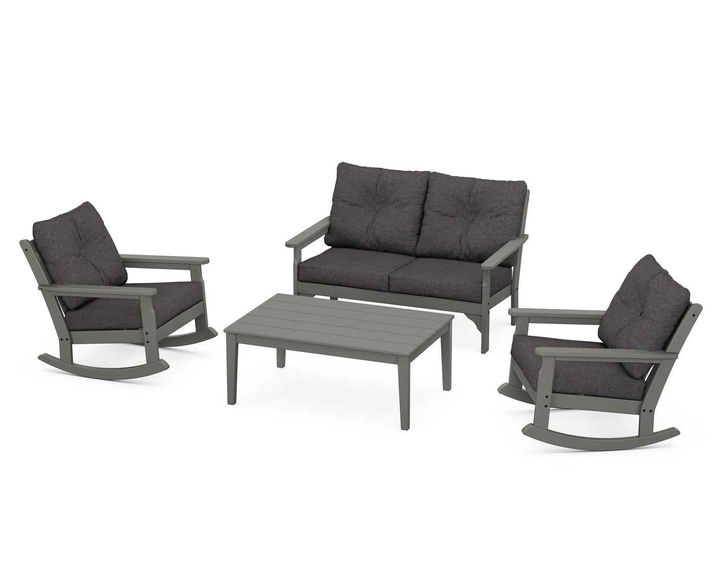 Vineyard 4-Piece Deep Seating Rocking Chair Set