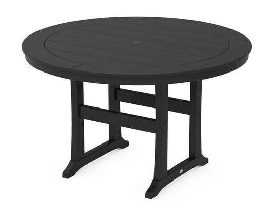 Nautical Trestle 60" Round Counter Table