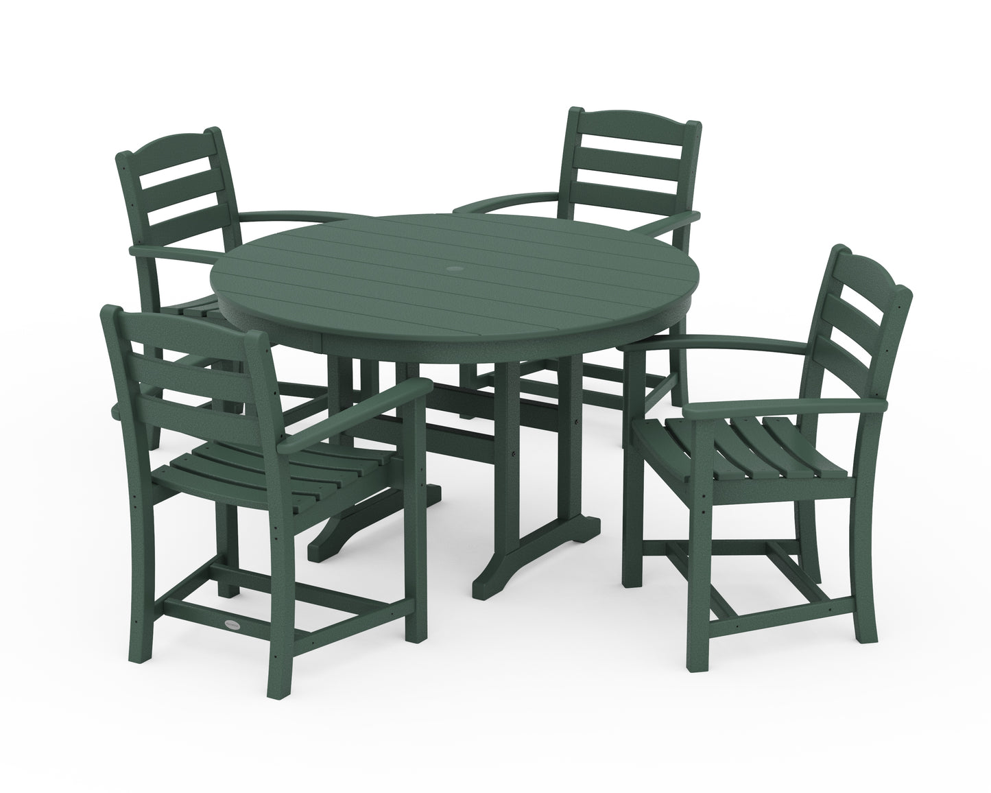 La Casa CafÃ© 5-Piece Round Farmhouse Dining Set