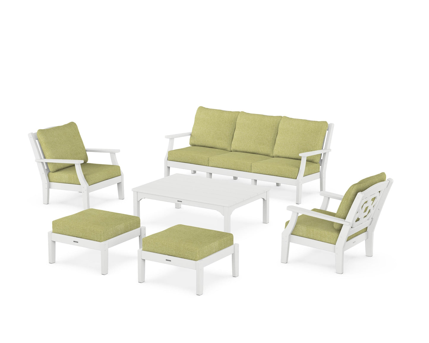 Chinoiserie 6-Piece Lounge Sofa Set