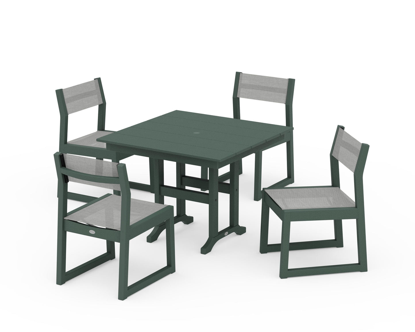 EDGE Sling Side Chair 5-Piece Farmhouse Dining Set