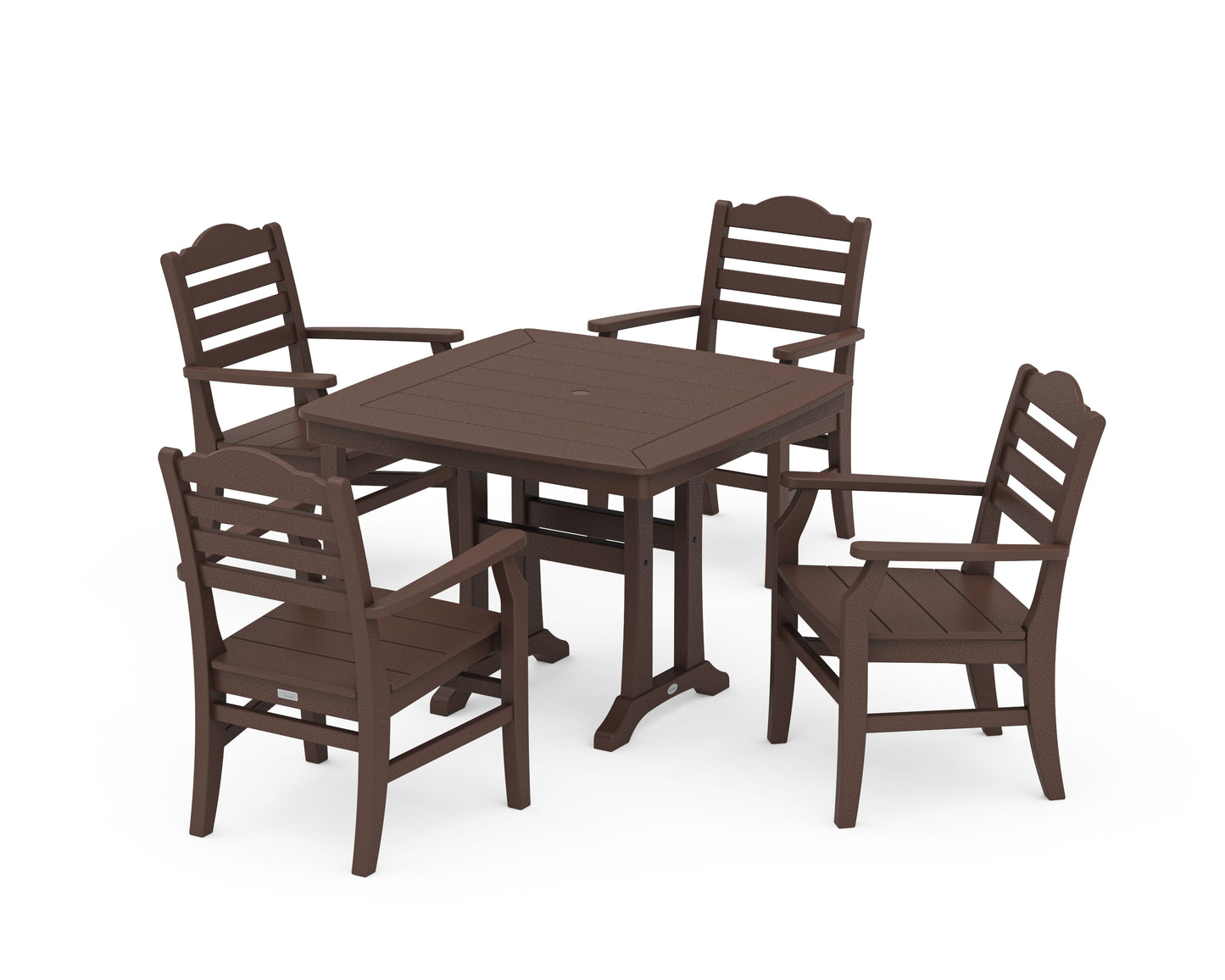 Savannah 5-Piece Dining Set with Trestle Legs