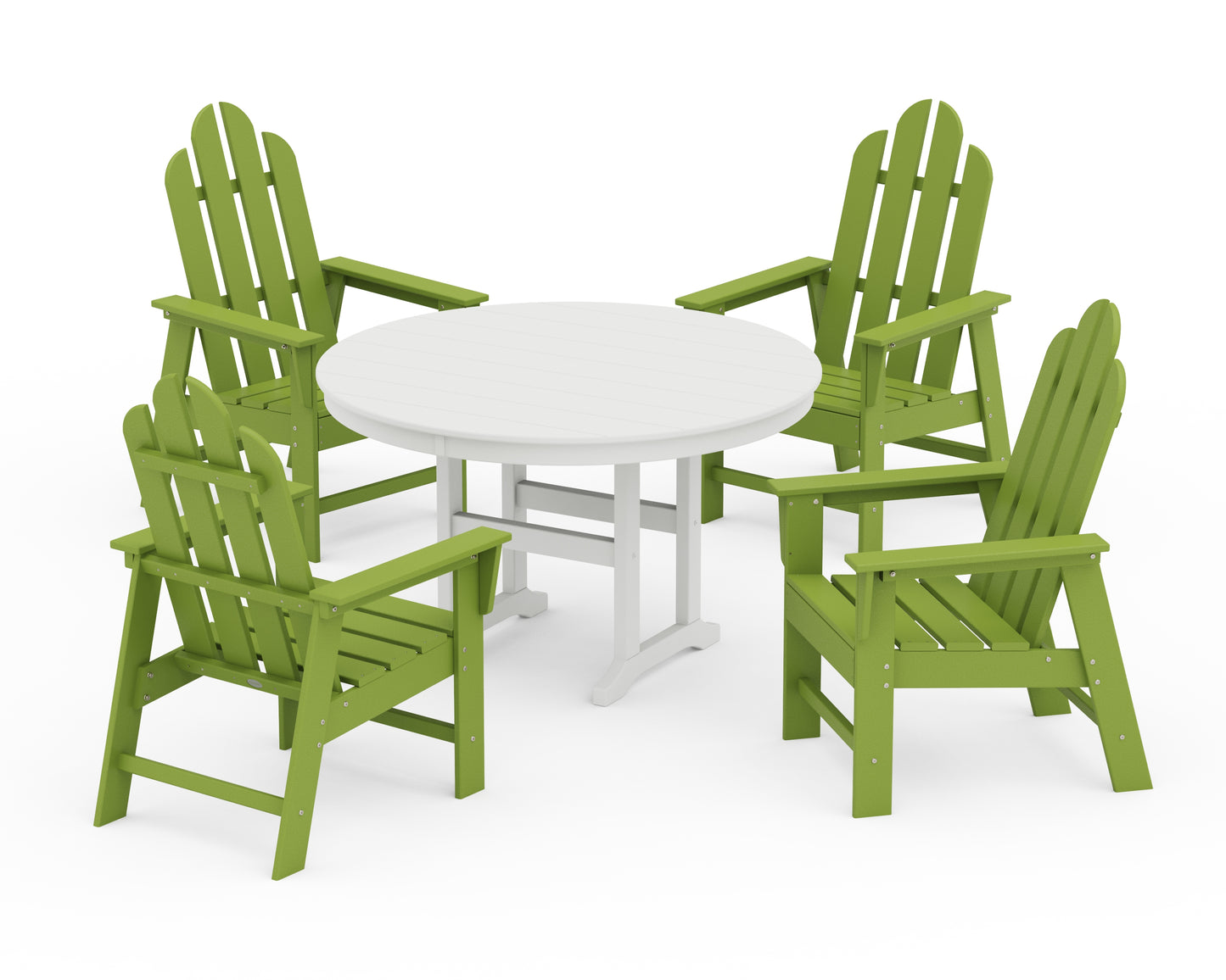 Long Island 5-Piece Round Farmhouse Dining Set