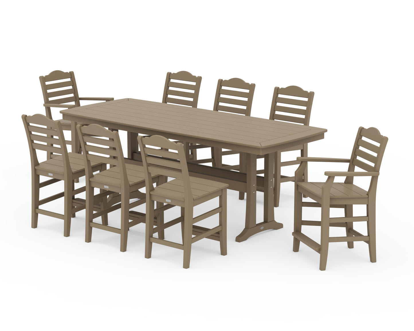 Savannah 9-Piece Counter Set with Trestle Legs