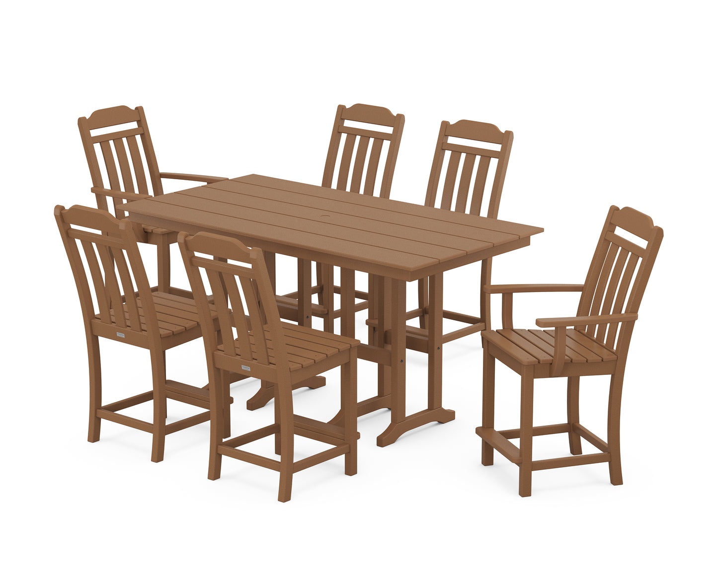 Cottage 7-Piece Farmhouse Counter Set