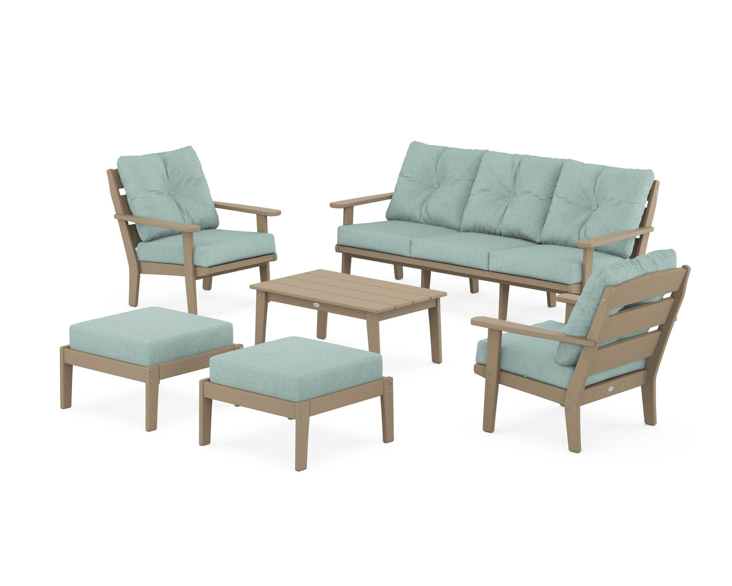 Lakeside 6-Piece Lounge Sofa Set