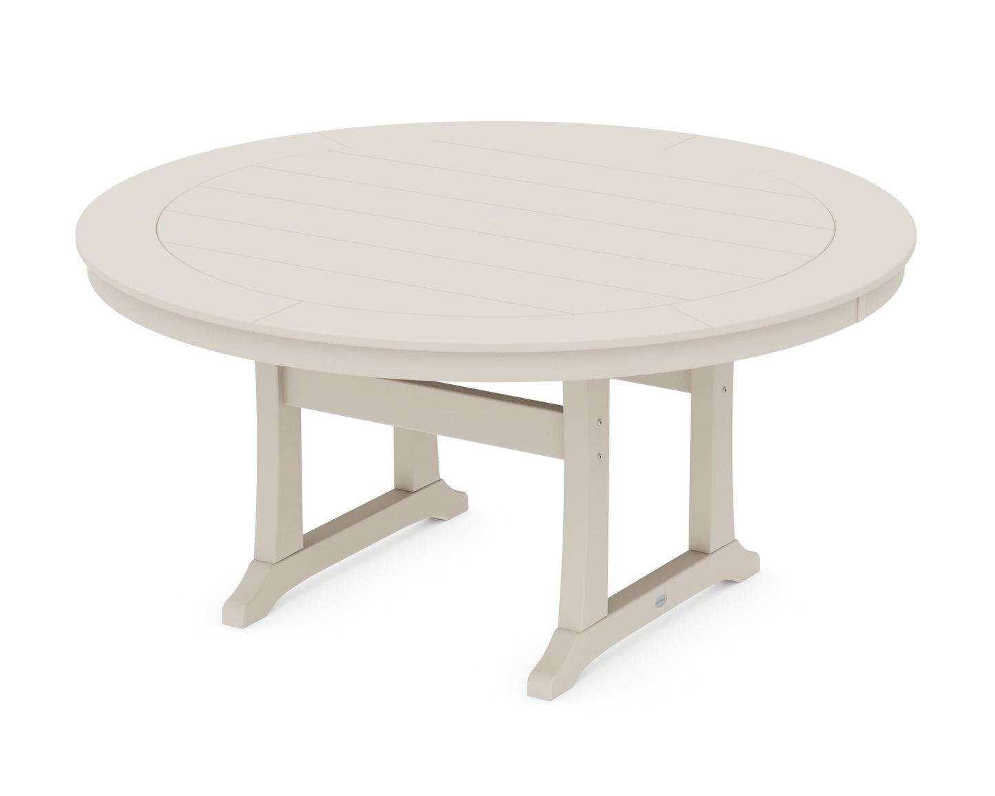 Nautical Trestle 60" Round Dining Table