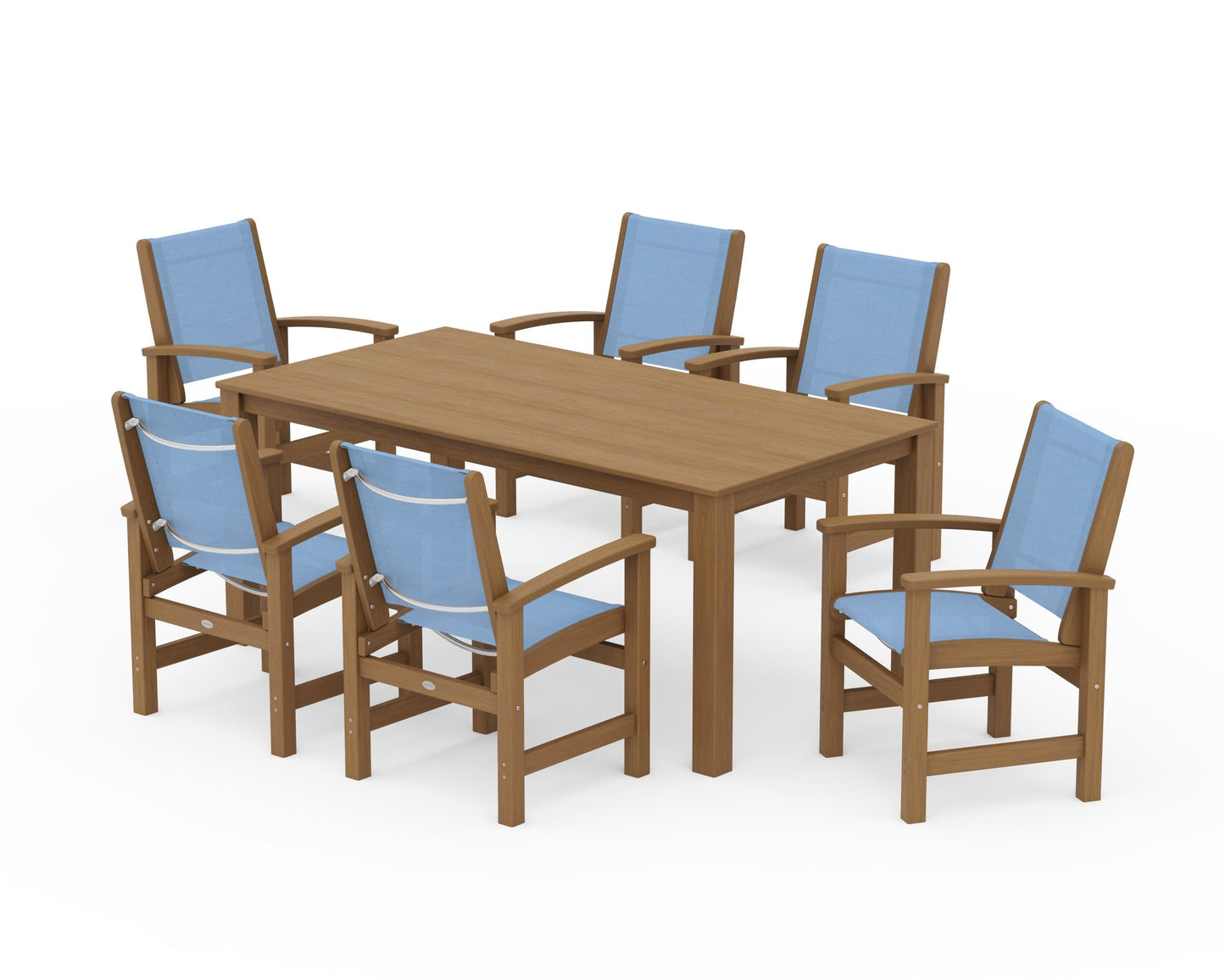 Coastal 7-Piece Parsons Dining Set