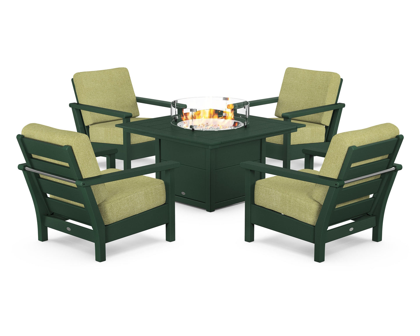 Harbour 5-Piece Conversation Set with Fire Pit Table