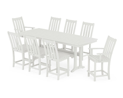 Vineyard 9-Piece Counter Set with Trestle Legs