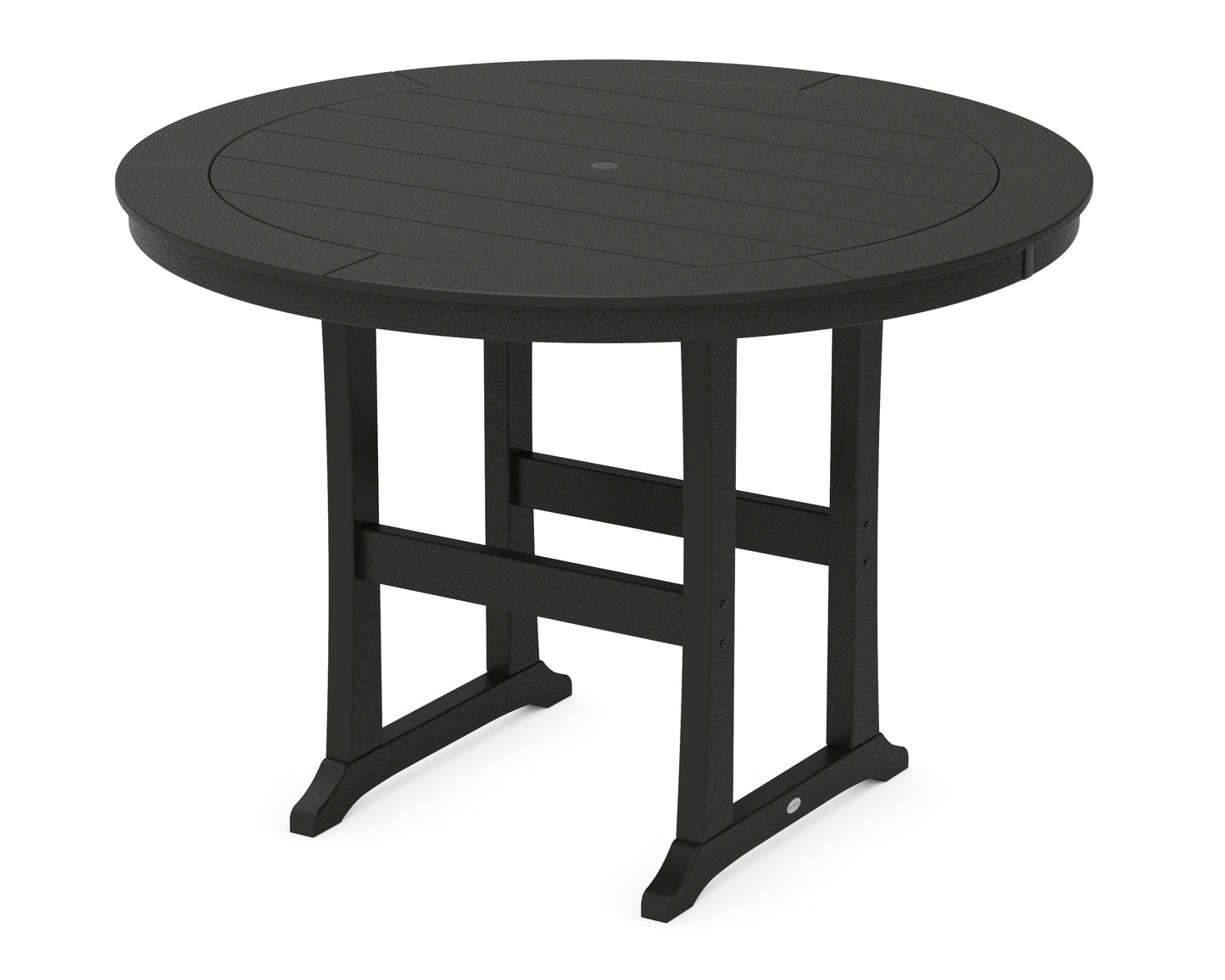 Nautical Trestle 60" Round Bar Table