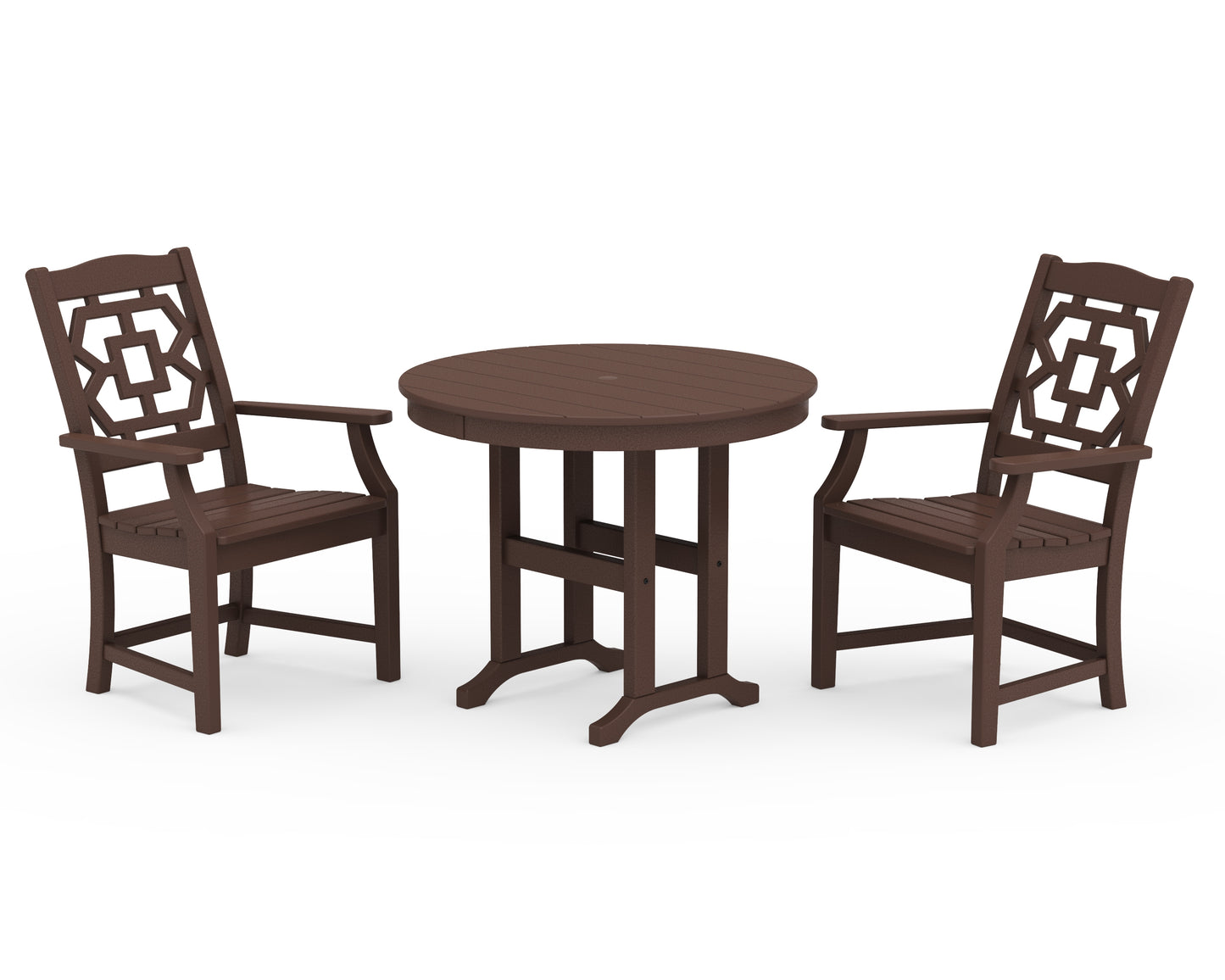 Chinoiserie 3-Piece Farmhouse Dining Set