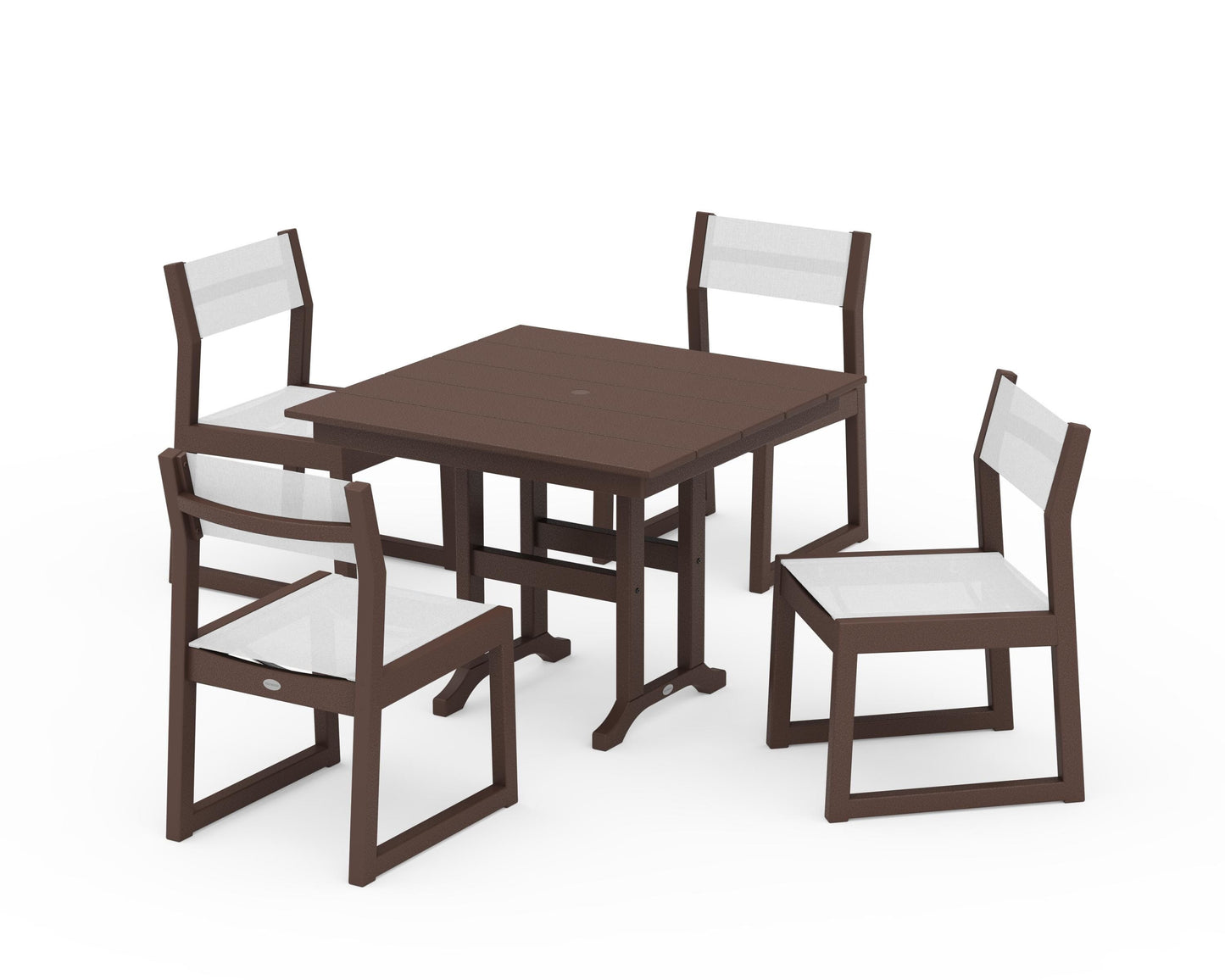 EDGE Sling Side Chair 5-Piece Farmhouse Dining Set