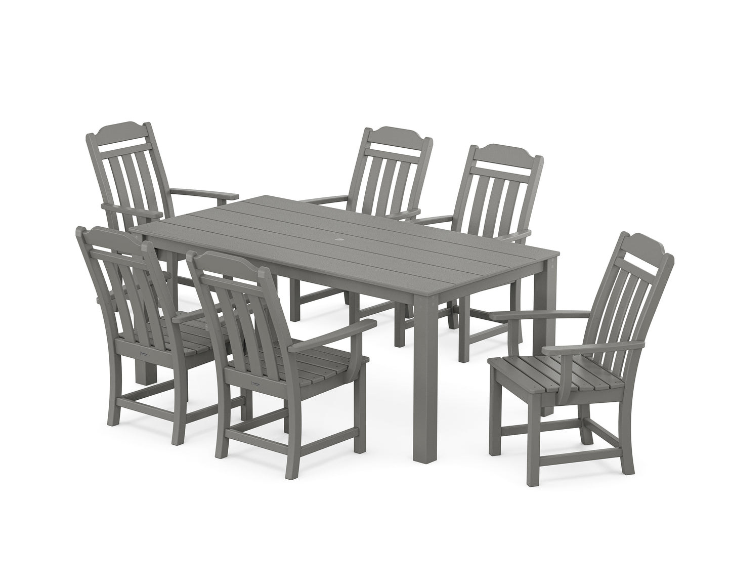 Country Living Arm Chair 7-Piece Parsons Dining Set