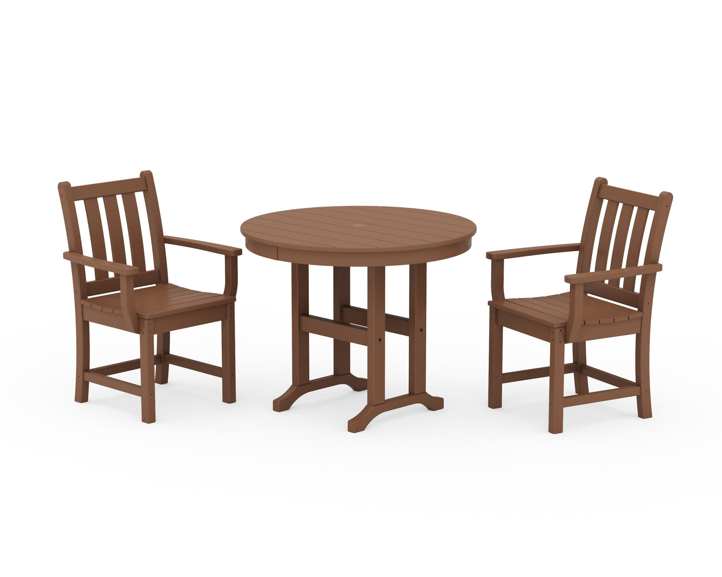 Traditional Garden 3-Piece Round Dining Set