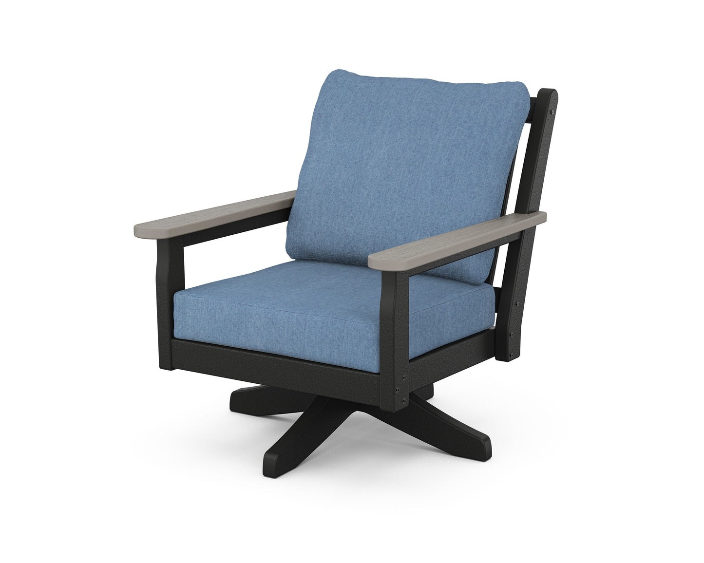 Chippendale Deep Seating Swivel Chair