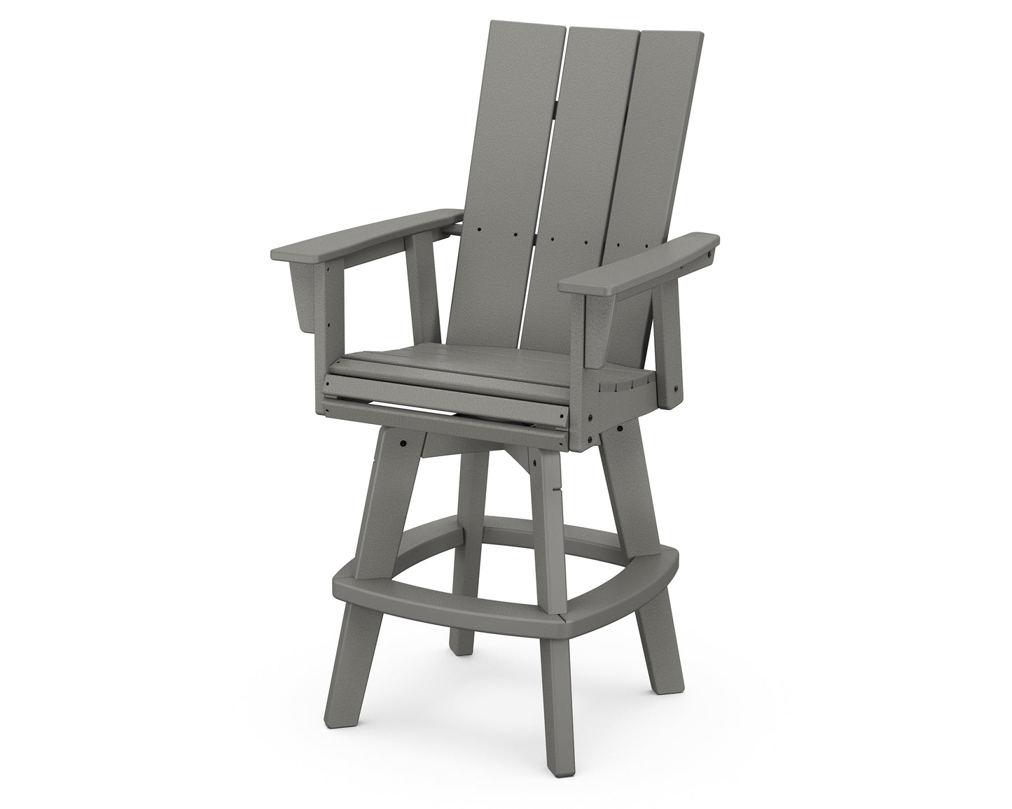 Modern Curveback Adirondack Swivel Bar Chair