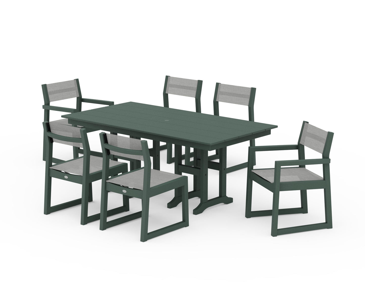 EDGE Sling 7-Piece Farmhouse Dining Set