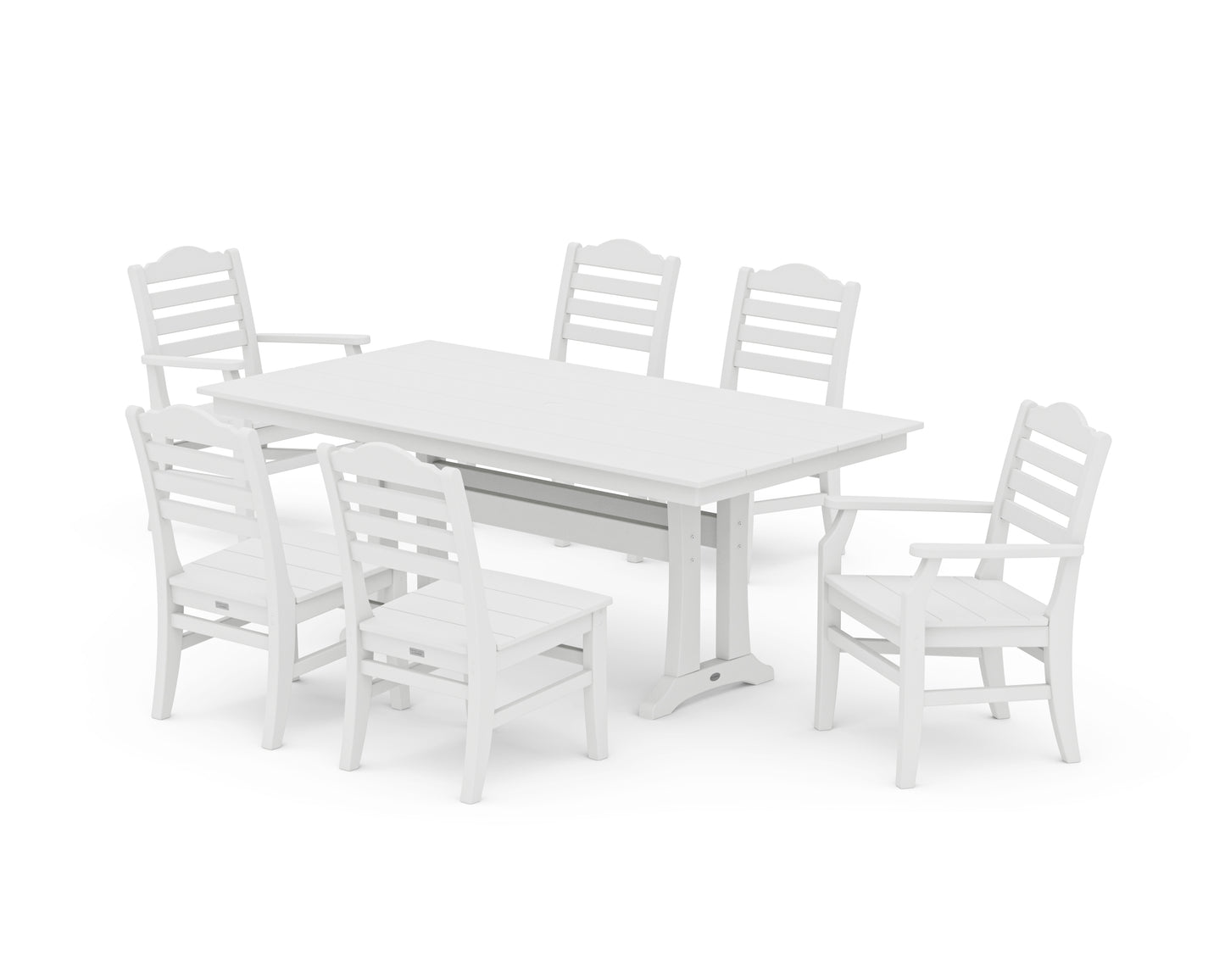 Savannah 7-Piece Farmhouse Dining Set with Trestle Legs