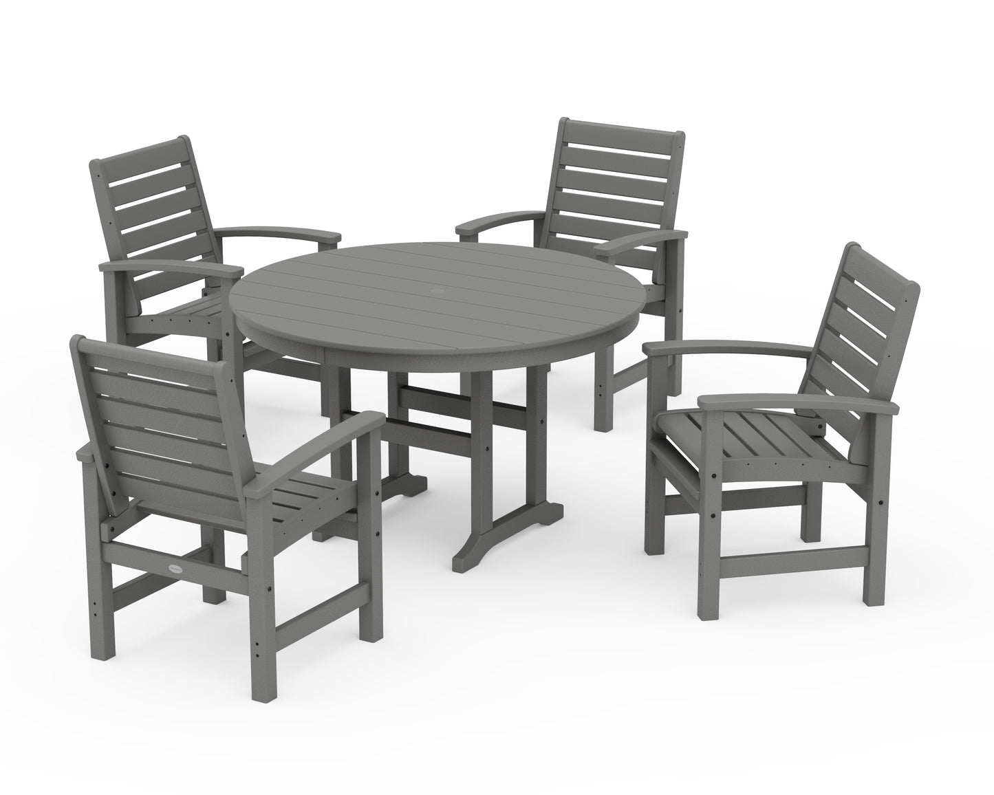 Signature 5-Piece Round Farmhouse Dining Set
