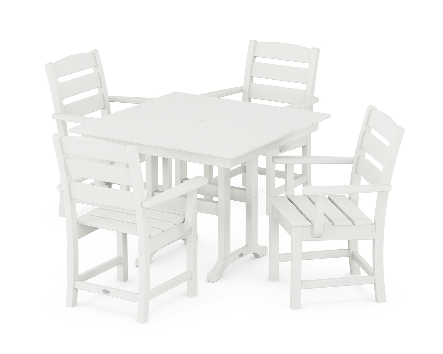 Lakeside 5-Piece Farmhouse Dining Set