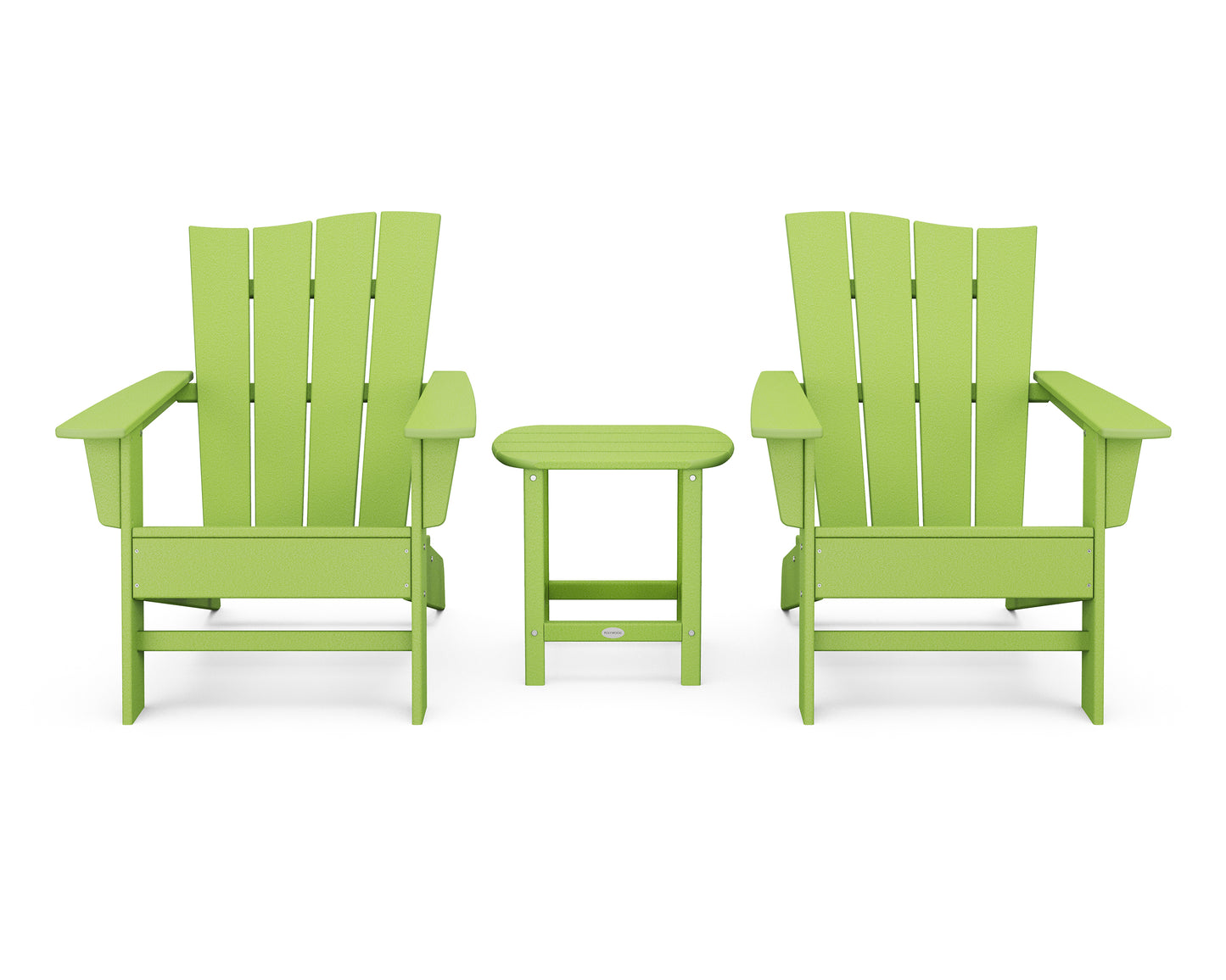 Wave 3-Piece Adirondack Chair Set