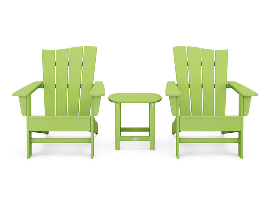 Wave 3-Piece Adirondack Chair Set