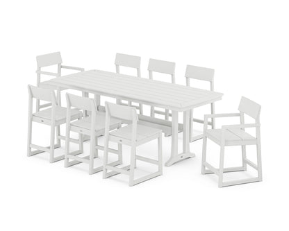 EDGE 9-Piece Counter Set with Trestle Legs