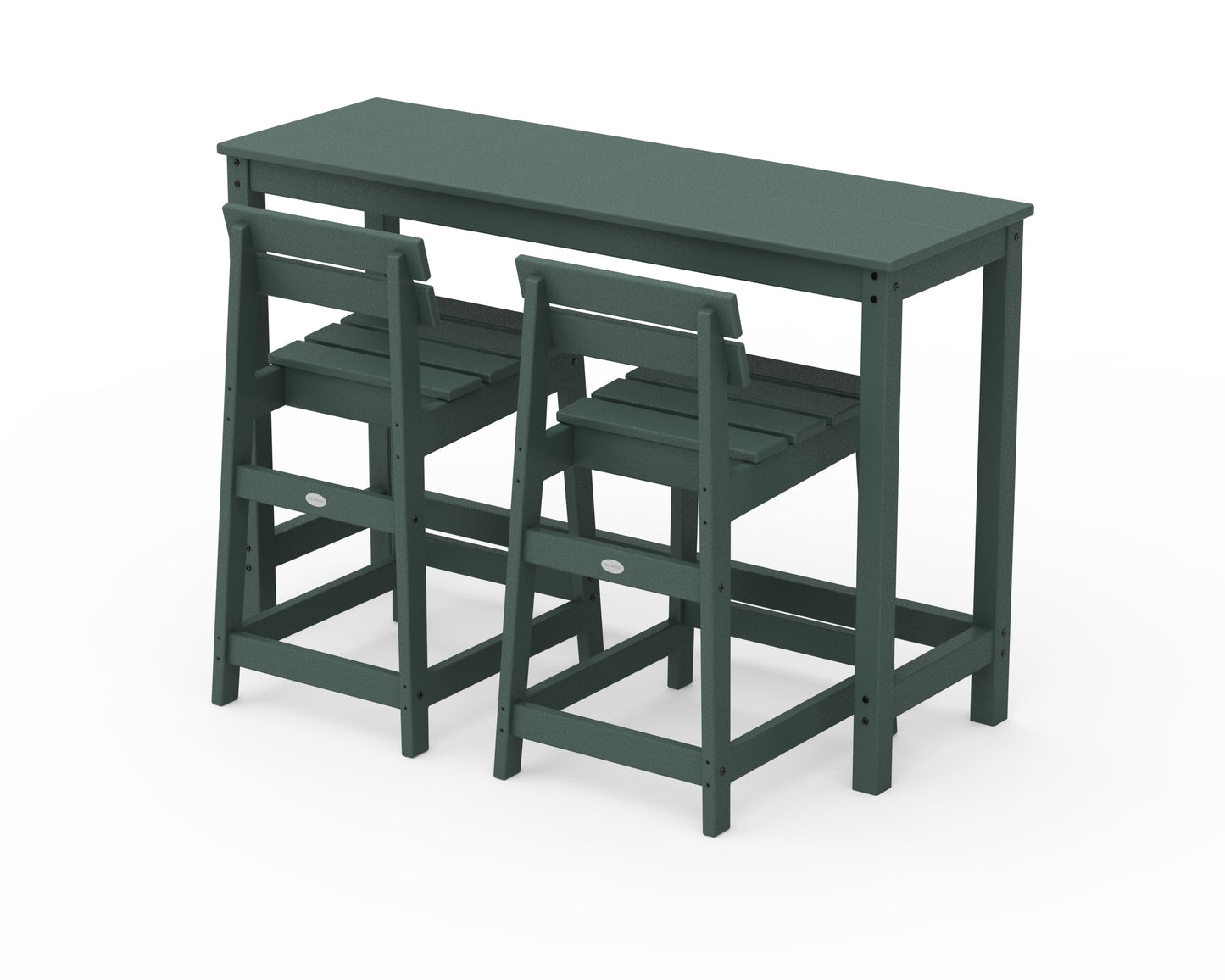 Modern Studio Plaza Lowback Counter Chair 3-Piece Balcony Set