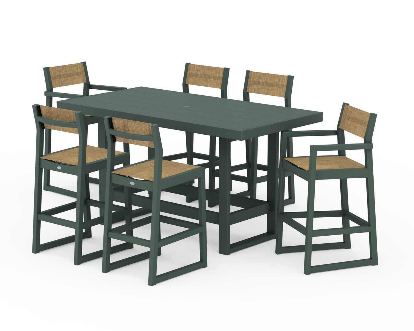 EDGE Sling 7-Piece Bar Table Set