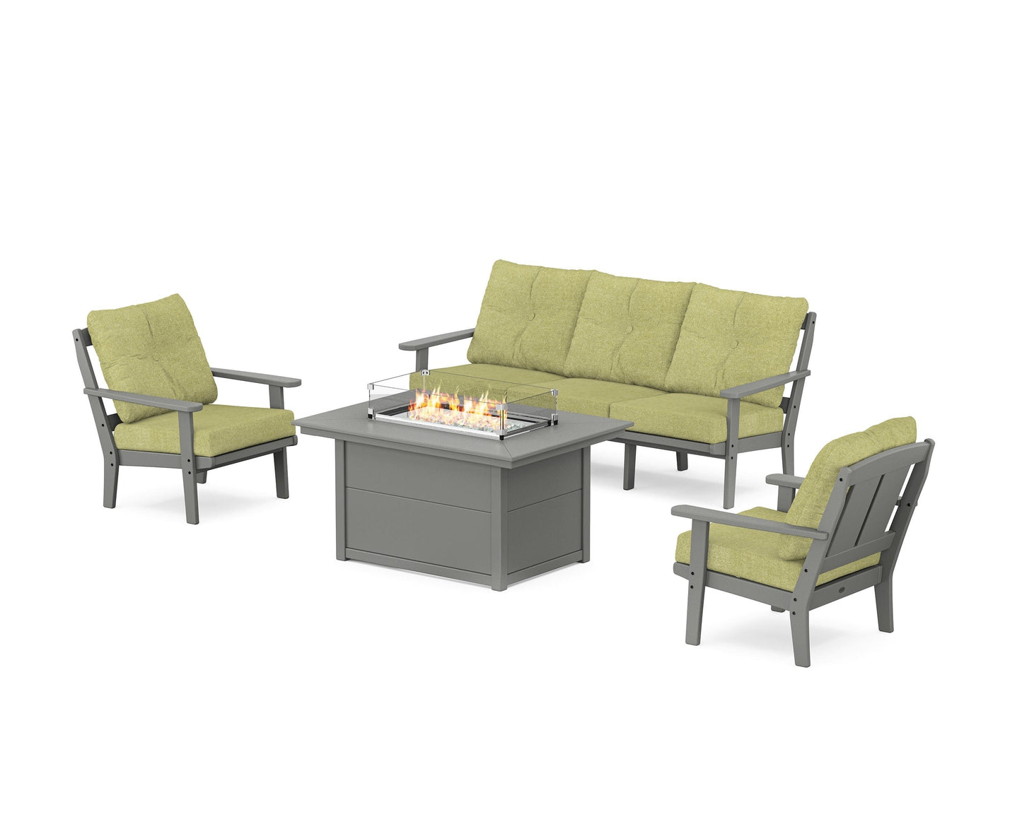 Mission Deep Seating Fire Pit Table Set