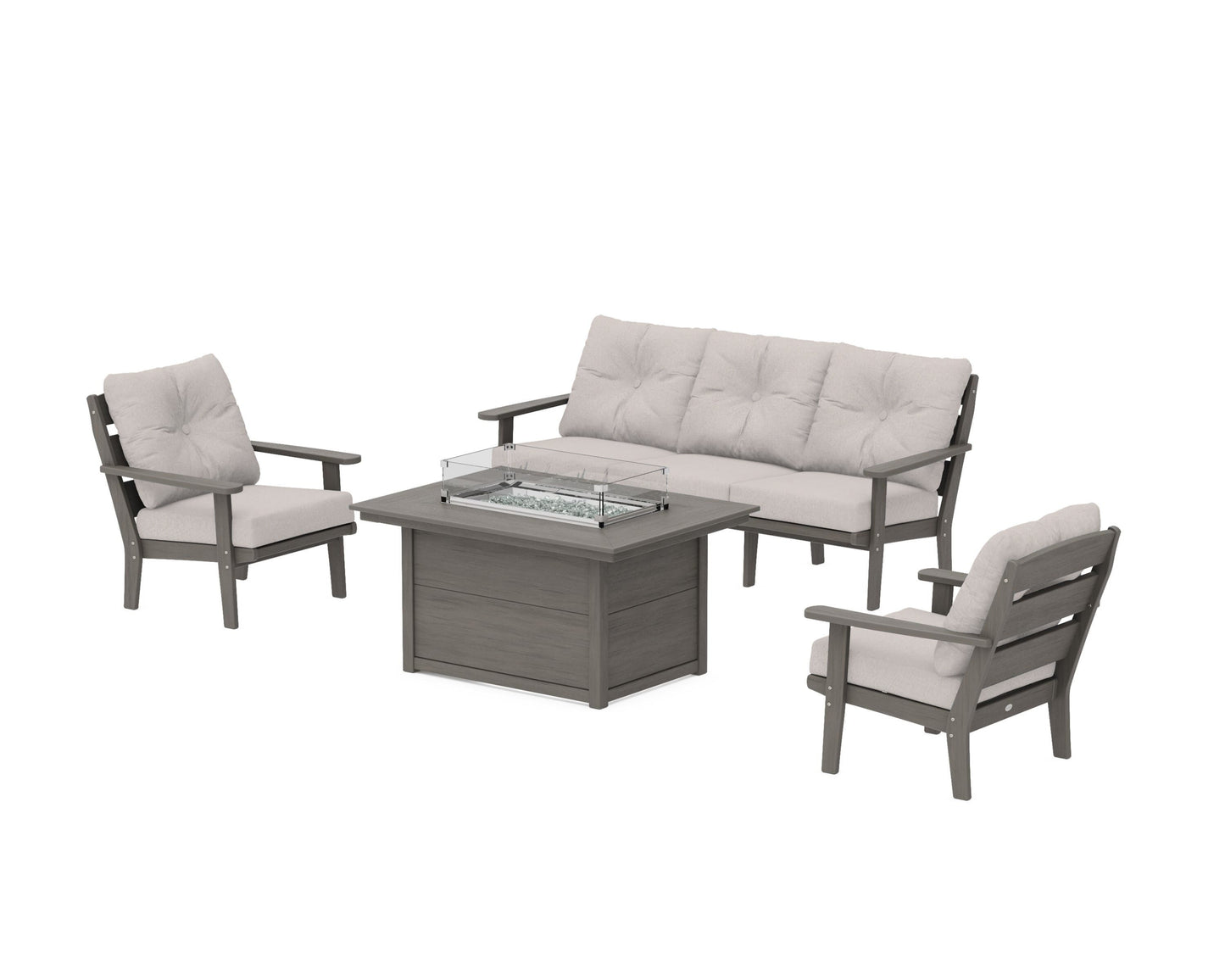 Lakeside Deep Seating Fire Pit Table Set